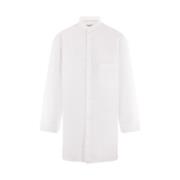 Oversized Wit Katoenen Poplin Shirt Yohji Yamamoto , White , Heren