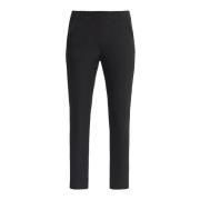 Slim Crop Broek Zwart EcoVero LauRie , Black , Dames