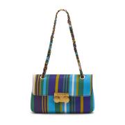 Scuba Crossbody Tas met Prints Maliparmi , Blue , Dames