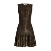 Mini jurk met lurex garen Alexander McQueen , Black , Dames