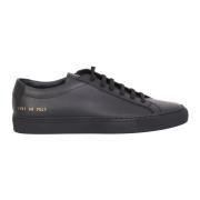 Zwarte Leren Achilles Sneakers Common Projects , Black , Dames