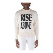 Rise Above Crewneck Sweatshirt Amish , White , Heren