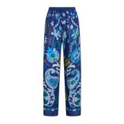 Straight Trousers Maliparmi , Blue , Dames