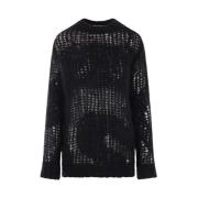 Round-neck Knitwear Acne Studios , Black , Dames