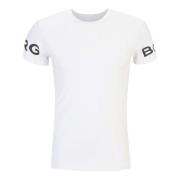 T-Shirts Björn Borg , White , Heren