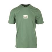 Logo T-Shirt Jersey Stijl C.p. Company , Green , Heren