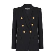 6-knoops jasje Balmain , Black , Dames