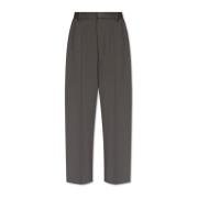 Plooi-voorkant broek MM6 Maison Margiela , Gray , Dames