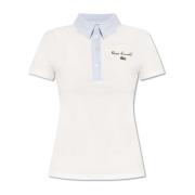 Polo shirt met logo Lacoste , White , Dames