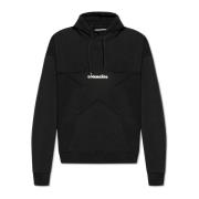 Hoodie met logo Dsquared2 , Black , Heren