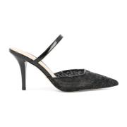 Lucy Lace Mules Pinko , Black , Dames