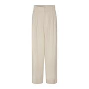 Cropped Trousers Rabens Saloner , Beige , Dames