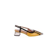 Pre-owned Leather heels Marni Pre-owned , Yellow , Dames