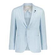 Klassieke Gebreide Blazer Lardini , Blue , Heren