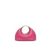Roze Mini Ring Tas met Magnetische Sluiting Jacquemus , Pink , Dames