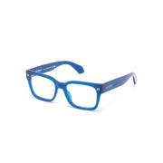 Blauwe Optische Bril, veelzijdig en stijlvol Off White , Blue , Unisex