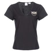 Turbato T-Shirt Pinko , Black , Dames