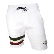 Tricolor Pijlen Witte Bermuda Shorts Aeronautica Militare , White , He...