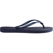 Witte Rubberen Band Flip Flops Havaianas , Blue , Dames