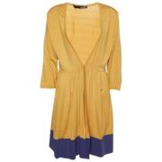 Pre-owned Knit dresses Moschino Pre-Owned , Yellow , Dames