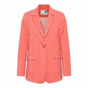 Comfort Jacquard Blazer &Co Woman , Pink , Dames
