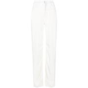 Witte Oversize Denim Jeans met Satijnen Effect Givenchy , White , Dame...