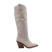 Western-geïnspireerde Hagar Cowboy Laarzen Bronx , Beige , Dames