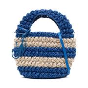 Geweven Gestreepte Tas JW Anderson , Blue , Dames