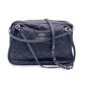 Pre-owned Leather chanel-bags Chanel Vintage , Black , Dames