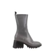 Pre-owned Leather boots Chloé Pre-owned , Gray , Dames