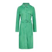 Belted Coats Milestone , Green , Dames