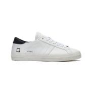Vintage Calf White-Black Lage Sneakers D.a.t.e. , White , Heren
