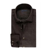 Stenstroms shirt fitted body Stenströms , Brown , Heren