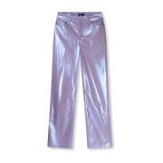 Metallic Elise Dames Geweven Jeans Refined Department , Purple , Dames