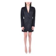 Double-Breasted Jacket Style Mini Jurk MVP wardrobe , Black , Dames