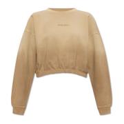 Bijgesneden oversized sweatshirt Woolrich , Beige , Dames