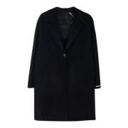 Single-Breasted Coats Iblues , Black , Dames