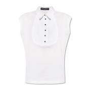 T-shirt met kraag Dolce & Gabbana , White , Dames