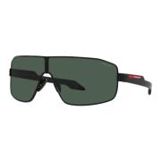 Matte Black/Dark Green Zonnebril PS 54Ys Prada , Black , Heren