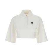 Polo Shirts Palm Angels , White , Dames