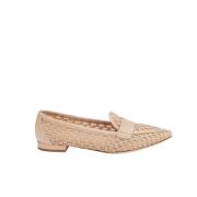 Mesh Loafers voor Moderne Vrouwen AGL , Beige , Dames