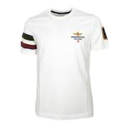 Heren Katoenen Jersey T-Shirt Wit Ts2230 Aeronautica Militare , White ...