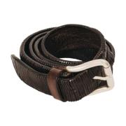 Bruin leren riem Tj72Lapr06 The Jack Leathers , Brown , Heren