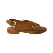 Flat Sandals Calce , Brown , Dames