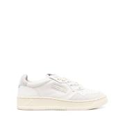 Witte Lage Top Leren Sneakers Autry , White , Dames