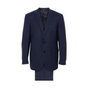 Single Breasted Suits Canali , Blue , Heren