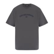 Bedrukt T-shirt Dolce & Gabbana , Gray , Heren