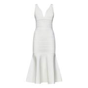 Midi Dresses Victoria Beckham , White , Dames