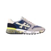 Mick Blauw Nylon Sneakers Premiata , Multicolor , Heren