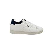 Grant Witte Sneaker met Blauwe Hiel Blauer , Multicolor , Heren